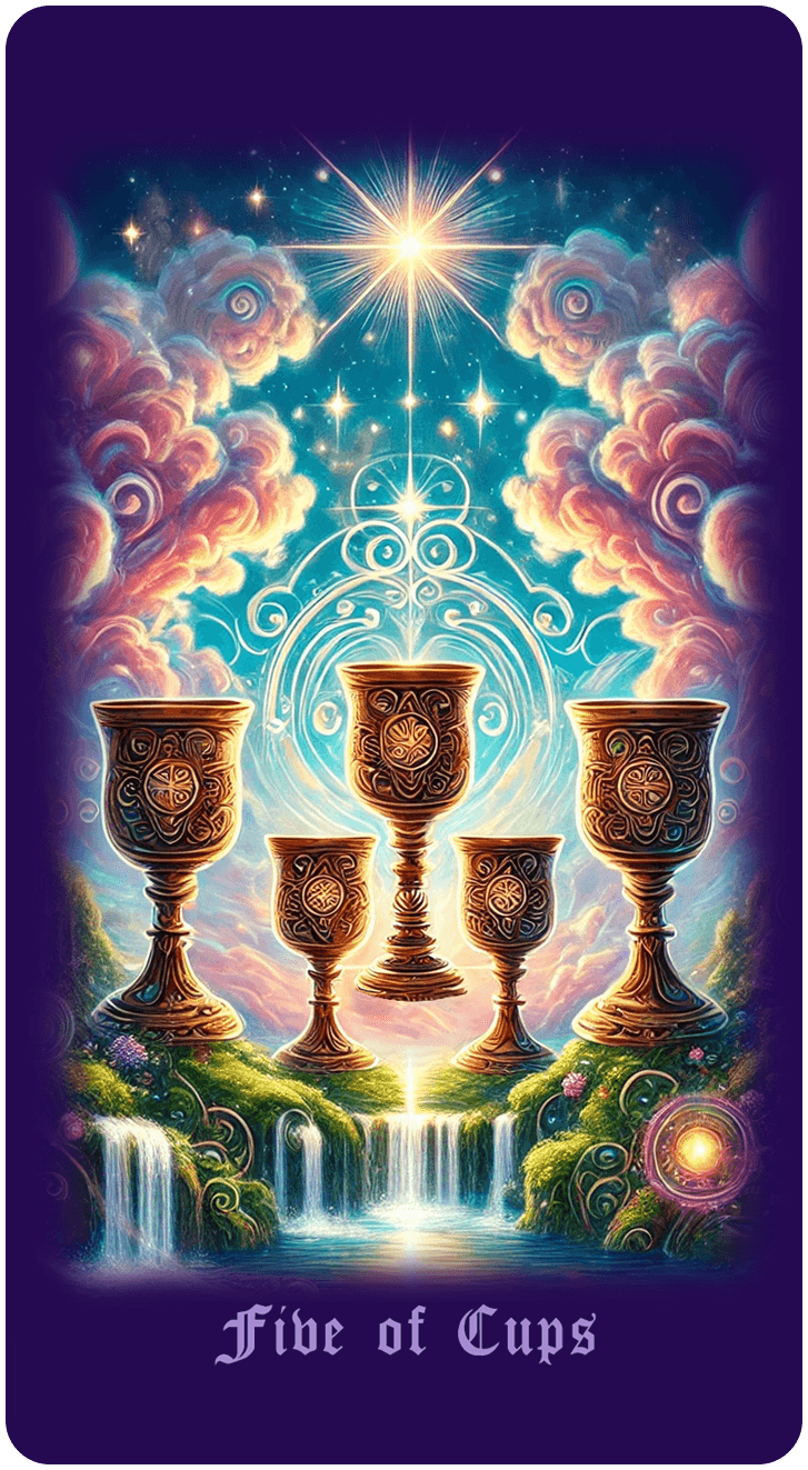 Five of Cups tarot card