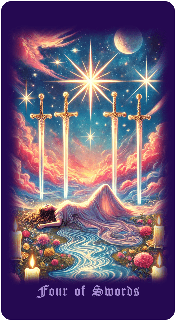 Four of Swords tarot card