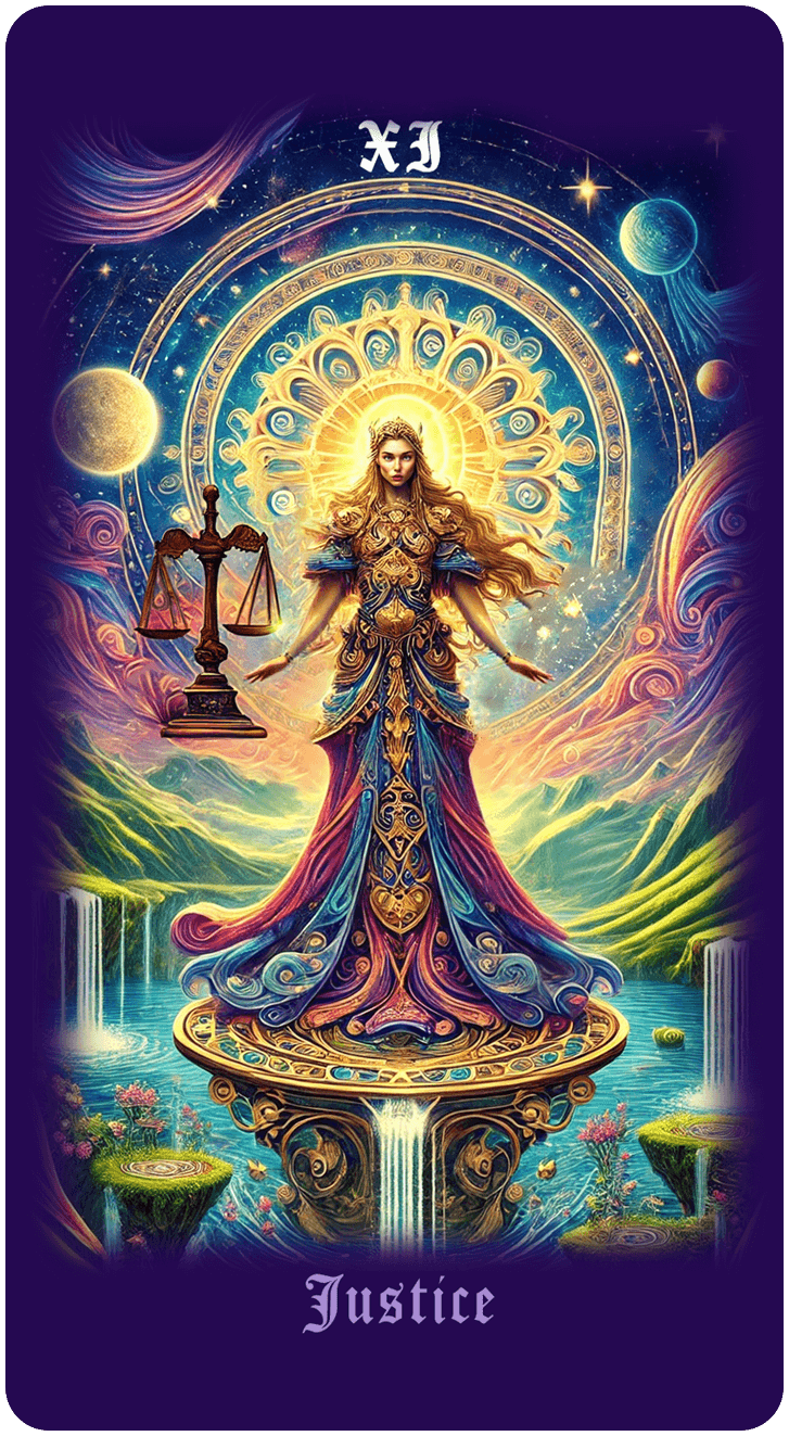 Justice tarot card