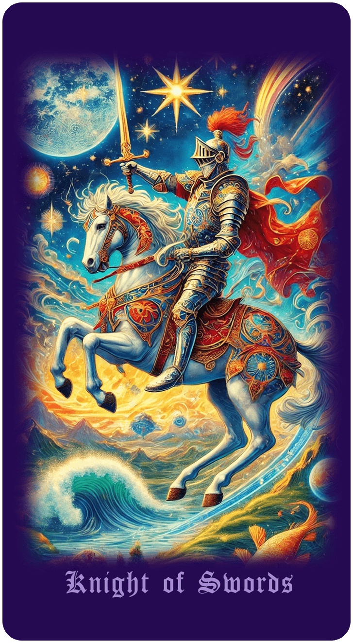 Knight of Swords tarot card