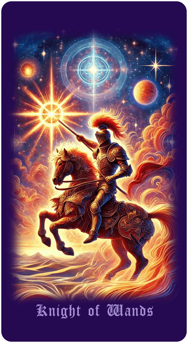 Knight of Wands tarot card