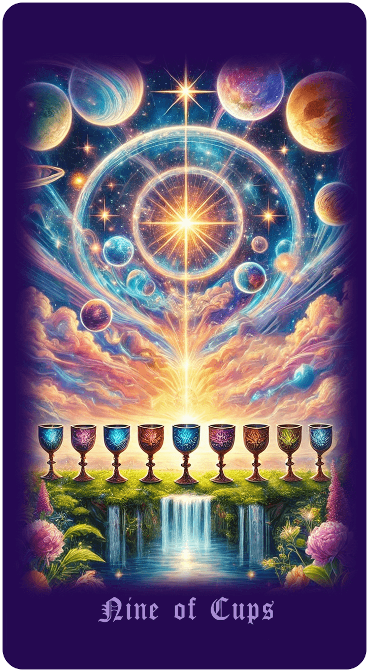 Nine of Cups tarot card