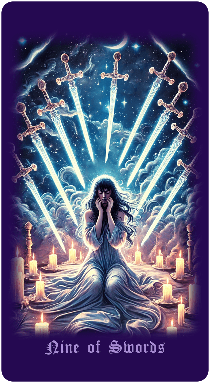 Nine of Swords tarot card