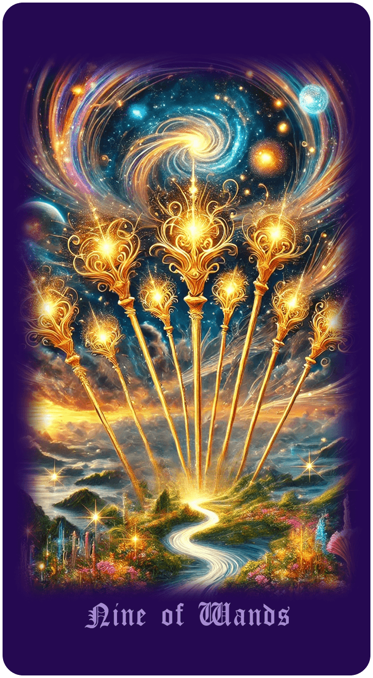 Nine of Wands tarot card