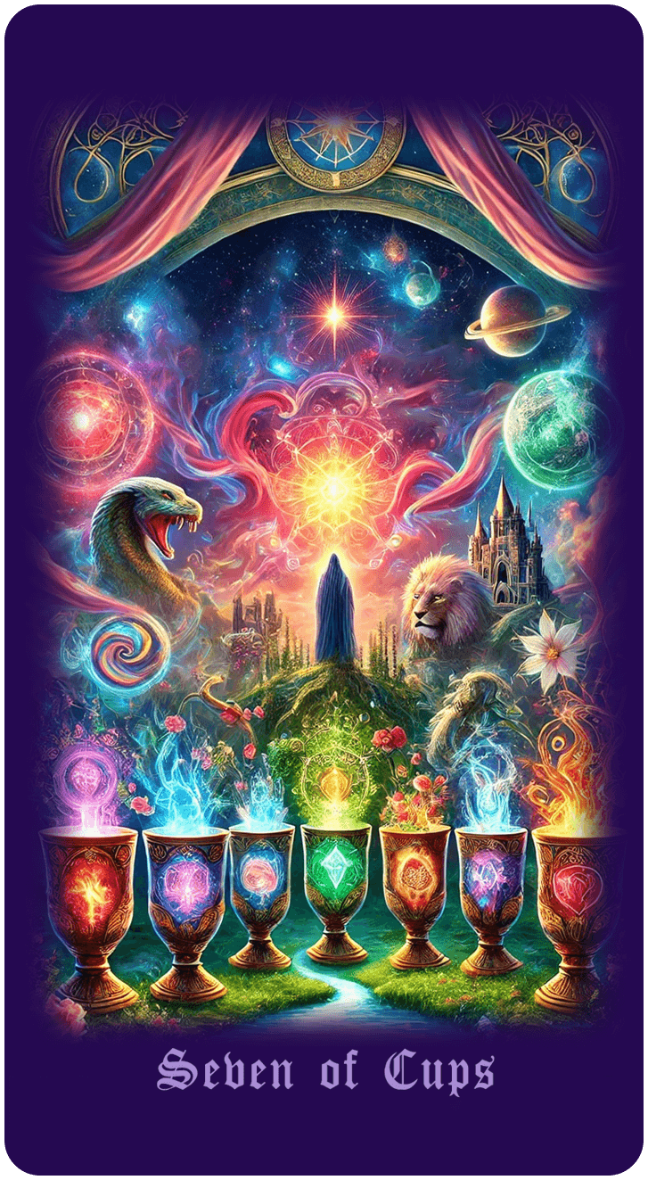 Seven of Cups tarot card