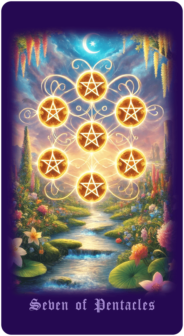 Seven of Pentacles tarot card