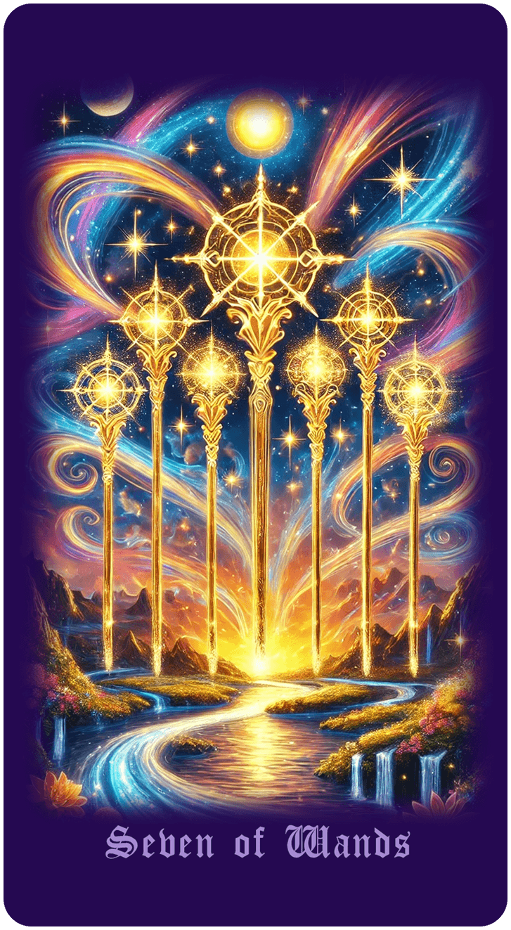 Seven of Wands tarot card