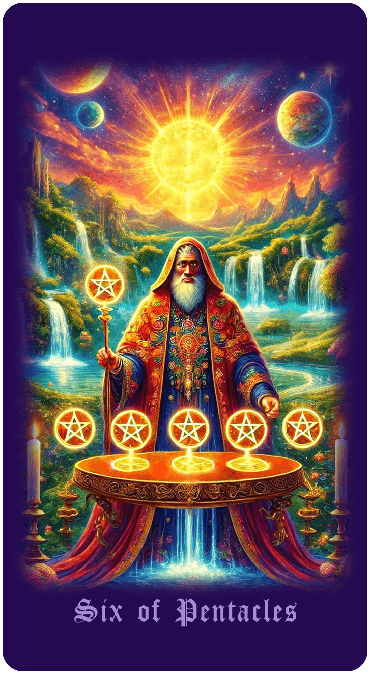 Six of Pentacles tarot card