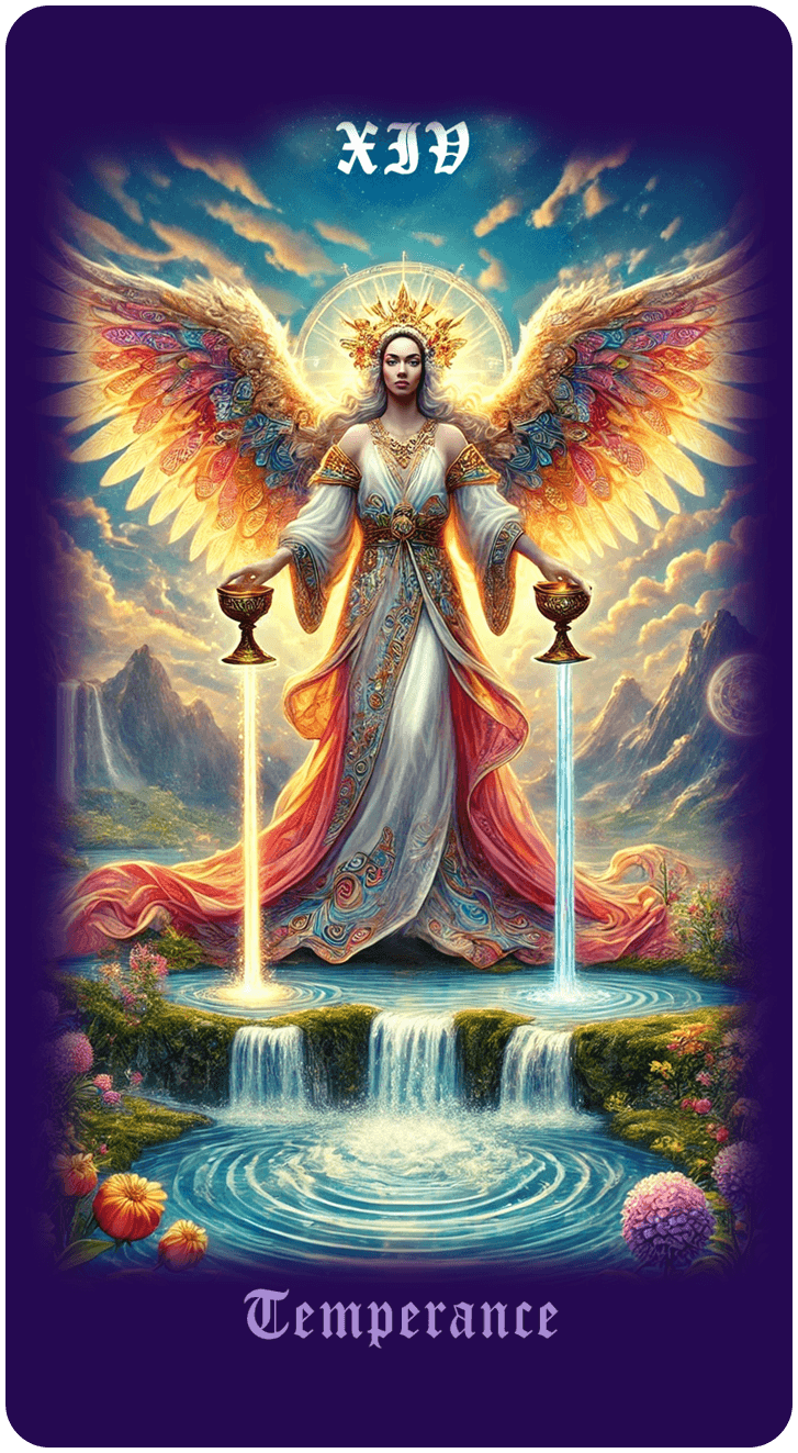 Temperance tarot card