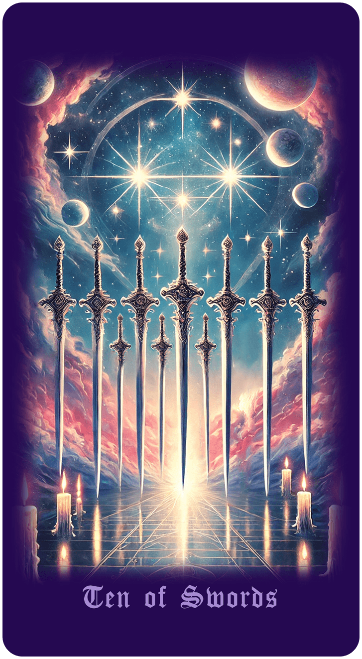 Ten of Swords tarot card