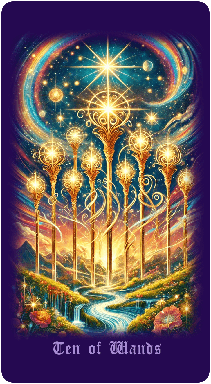 Ten of Wands tarot card