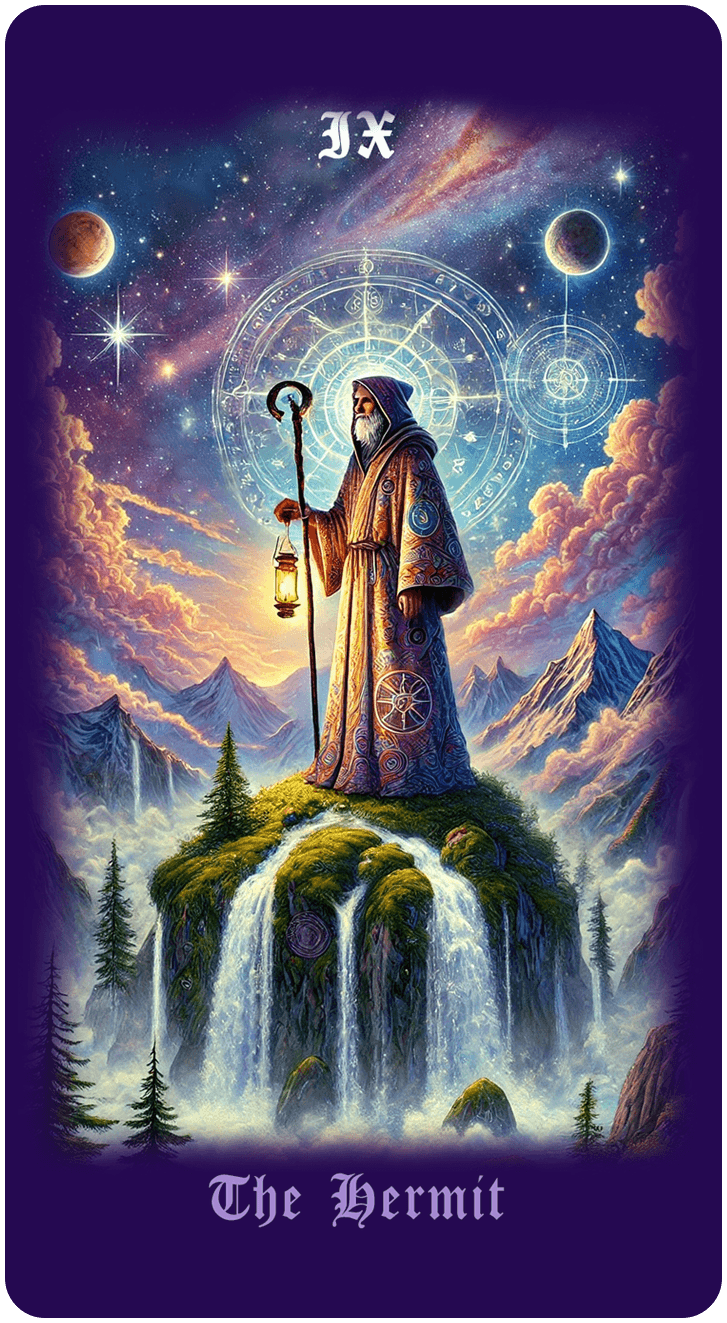 The Hermit tarot card