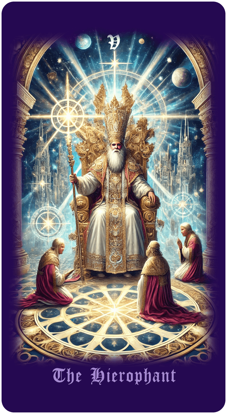 The Hierophant tarot card