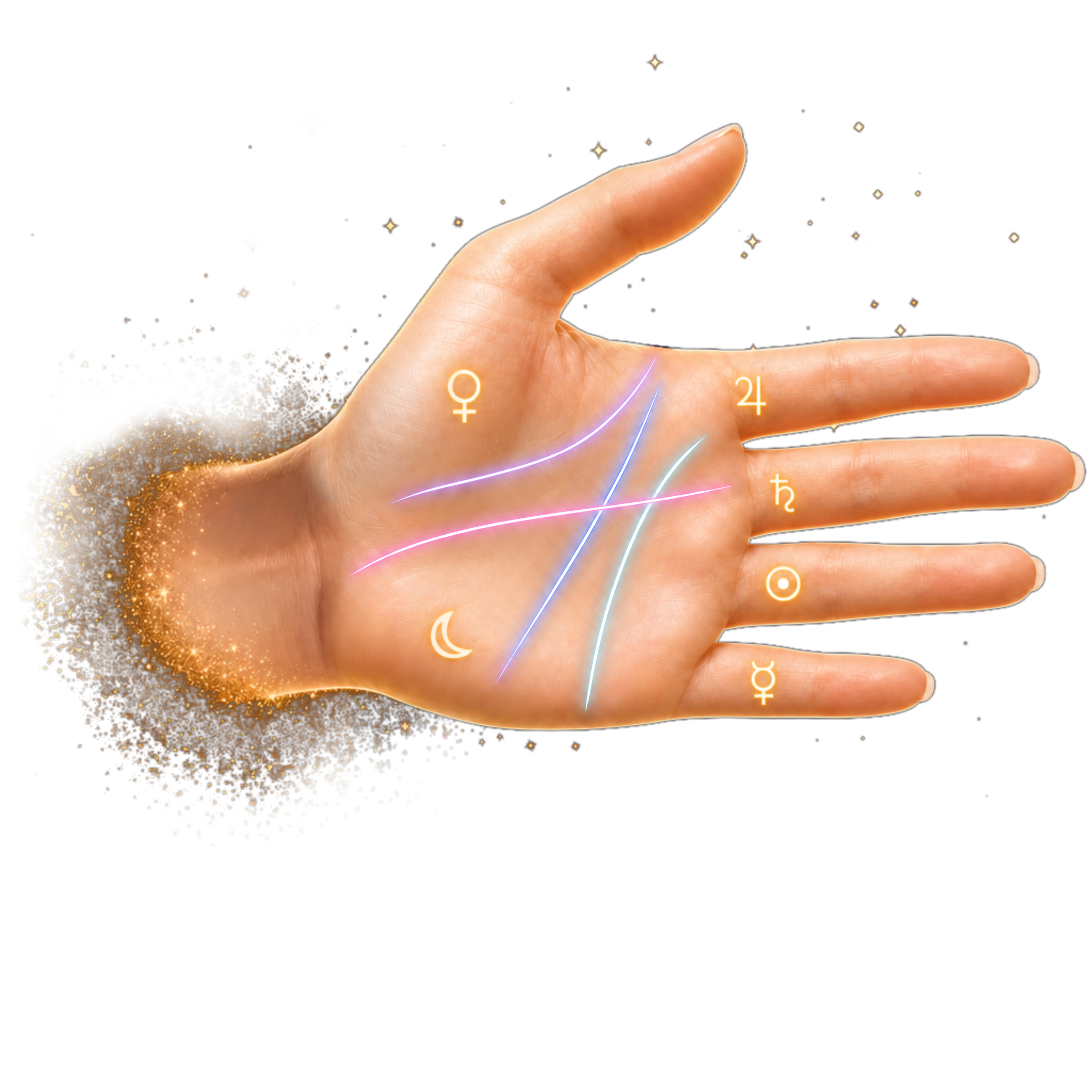 Palm reading lines