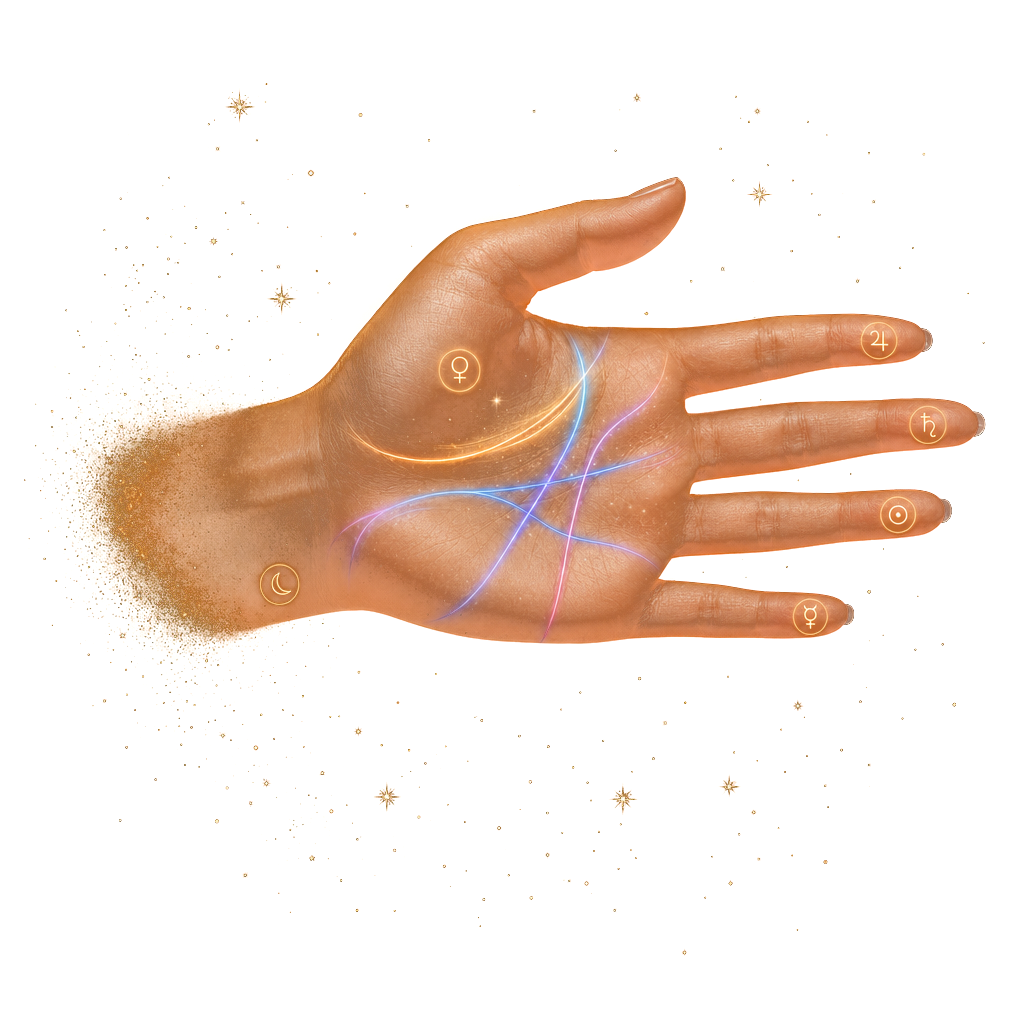 Palm reading lines
